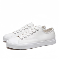Chaussures en toile blanches classiques personnalisées pour hommes et femmes – Baskets décontractées montantes et basses, vente en gros directe usine