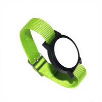 Bracelet en nylon RFID 13,56 MHz, étanche, résistant aux intempéries, bracelet réglable, étiquette NFC programmable, ABS, événements sportifs, concert, accès