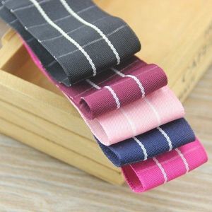 Pita <span class=keywords><strong>Plaid</strong></span> Korea - Pita Poliester Dua Warna Berbentuk Kotak Besar untuk Aksesoris Rambut dan Kotak Hadiah - Product Image 3