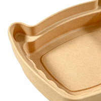 Litière pour chat biodégradable en forme d'oreilles de chat, anti-fuite, à usage unique, portable, pour la maison et les voyages