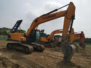 Cũ Digger Hyundai r215lvs Hyundai 215vs sơn gốc sử dụng máy xúc lớn Hyundai r215lvs với giờ làm việc thấp