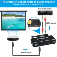 Convertisseur audio numérique vers analogique DAC 192KHz Récepteur Bluetooth Optique SPDIF Toslink Disque USB vers RCA Amplificateur Jack 3.5mm