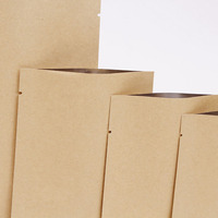 2 3 Three Side Heat Seal Small Plain Flat Pouch Kraft Paper Packaging Bags
