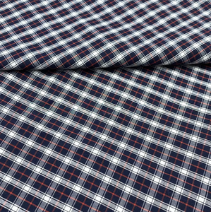 Cao Cấp Miumiu Phong Cách 100% Cotton Kiểm Tra Mô Hình Vải Đồng Phục Sợi Nhuộm Kiểm Tra Sọc Áo Sơ Mi Vải Cho Áo Sơ Mi Quần Áo Dresses - Product Image 2