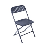 Chaises pliantes d'extérieur avec cadre en acier thermolaqué et assise en plastique pour mariages et événements