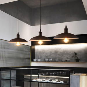 Эдисон в стиле лофт, винтажная промышленная Подвесная лампа в стиле ретро, лампочка E27, металлический оттенок, украшение для ресторана, кафе, бара, подвесной светильник - Product Image 3