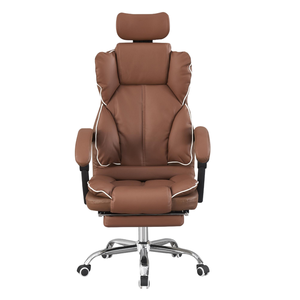 Manufacture Chaise de directeur Chaise de patron pivotante inclinable Chaise de bureau en cuir pour ordinateur avec appui-tête - Product Image 5