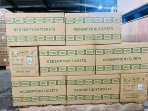 Ticket de rachat standard de conception générale économique, papier offset 160 grammes, personnalisable en anglais pour les centres de jeux d'arcade et les machines à jetons - Product Image 6