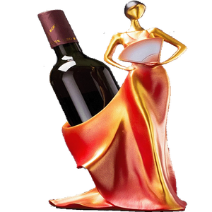 Artisanat en résine créatif moderne américain, style art populaire, porte-bouteilles de vin, ornements, décoration intérieure, artisanat, table à manger, bureau - Product Image 4