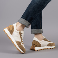 Nouveautés Chaussures de Sport Respirantes en Cuir Véritable Haute Qualité avec Maille Rétro pour Homme