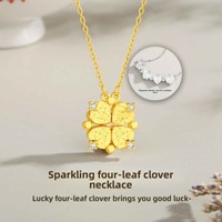 Pendentif trèfle à quatre feuilles scintillant en argent sterling 925, collier fin à la mode, bijoux pour femmes, cadeau de mariage de luxe, vente en gros