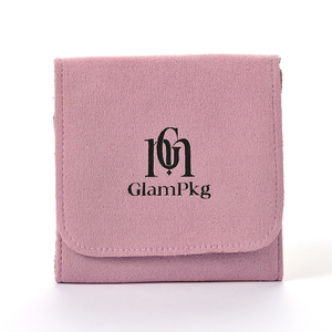 GLAMPKG กระเป๋าใส่สร้อยคอแบบซองจดหมาย ดีไซน์ใหม่ ทำจากหนังกลับ พร้อมกระดุมปิด หรูหรา สำหรับเก็บเครื่องประดับ - Product Image 2