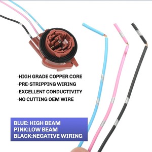 Automotive Brake <b>Light</b> <b>Socket</b> 3156 3157 Pre Wired Harness Adapter For LED Bulb Replacement Repair 12V - Product Image 4