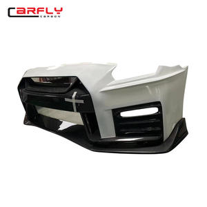 Kit de carrocería mejorado Nissa <span class=keywords><strong>GTR</strong></span> R35 <span class=keywords><strong>2017</strong></span>, nuevo estilo Nismo, parachoques delantero de fibra de carbono, parachoques trasero, alerón de faldón lateral para guardabarros - Product Image 3