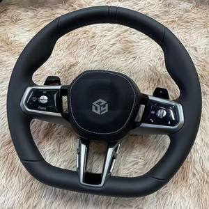 Volante deportivo M de cuero con paleta de cambio ancho personalizado para <span class=keywords><strong>BMW</strong></span> Serie F F30 F10 F20 X5 E70 E60 E71 E90 F22 F15 M3 <span class=keywords><strong>M5</strong></span> M6 - Product Image 6