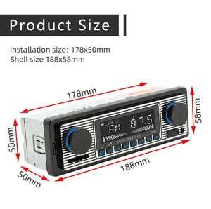 Radio Multifunción para Auto con Reproductor de MP3, Disco U, Tarjeta, Posicionamiento, 12-24V - Product Image 5