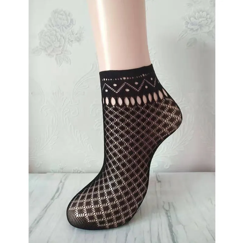 Nuovo calze di seta per la signora di pesce breve calzini netti traspirante breve calza a buon mercato ultra sottile e trasparente della caviglia dei calzini delle donne
