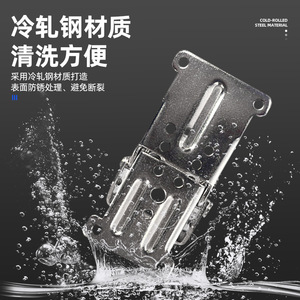 Folding Hinge Iron 90 Degree Self Locking Soft Closing Silent Furniture Joint - Product Image 5