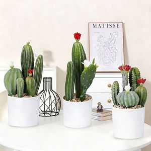 Plante de cactus artificielle en plastique, cactus pour ornement de jardin, <span class=keywords><strong>d</strong></span>écoration de jardin, <span class=keywords><strong>d</strong></span>écoration de maison et de bureau, faux arbres, plantes artificielles - Product Image 2