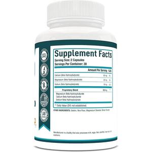 Suplemento Energético de Cetonas Keto BHB, 60 Cápsulas, Promueve la <span class=keywords><strong>Cetosis</strong></span>, Calcio, Magnesio, Sodio, <span class=keywords><strong>Dieta</strong></span> Cetogénica para Hombres y Mujeres - Product Image 2