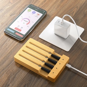 Thermomètre alimentaire BT intelligent sans fil Thermomètre pour barbecue étanche <span class=keywords><strong>APP</strong></span> Thermomètre à viande pour four extérieur - Product Image 3