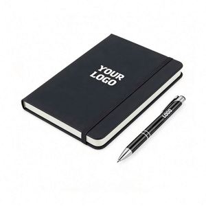 Factory Customized Logo <b>A5</b> A6 Journal Printing Wholesale Promotion Gift Custom Hardcover Notebooks with Pen Holder - Product Image 1