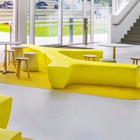 Banc d'extérieur en PRV à design paramétrique, robuste, pour parcs publics, jardins et espaces commerciaux, personnalisable