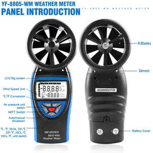 Medición <span class=keywords><strong>de</strong></span> presión atmosférica <span class=keywords><strong>de</strong></span> alta calidad, medidor <span class=keywords><strong>de</strong></span> velocidad del viento, anemómetro, instrumentos meteorológicos, 2000 - Product Image 4