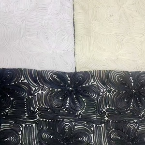 Dentelle française de haute qualité, ruban 3D en spirale, tissu brodé en maille, dentelle cordonnée 3D en gros pour robe de mariée - Product Image 2