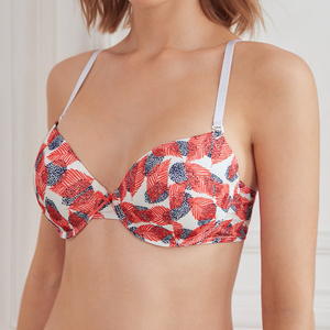 Ladymate ODM/OEM sujetador sexy con estampado Para mujer in Underwire áo ngực lá in Cung chi tiết phía trước Underwire áo ngực - Product Image 2