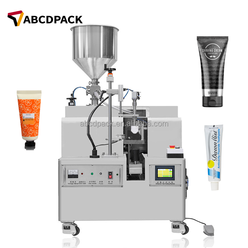 Ультразвуковая полуавтоматическая машина для запечатывания мягкой зубной пасты пластиковых композитных косметических трубок