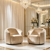 Fauteuil d'appoint moderne en cuir, fauteuil de salon de luxe, fauteuil individuel, fauteuil de réception pour hôtel, mobilier de salon