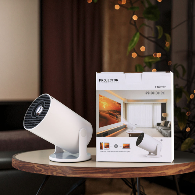 JUNUO HY300 Pro+ LED Projector 720P 4K Support Android Smart Portable Pocketable Auto Keystone Correction Home Theater
