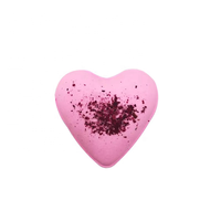 Bombe de bain effervescente bio en forme de cœur à marque privée, à mousse rapide, ingrédients naturels, pour usage domestique, cadeaux, vente en gros