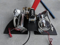 Compresseur d'air à suspension pneumatique 12V CC 444C haute performance 1,8 CFM 200 PSI pour grand réservoir d'air et utilisation fréquente