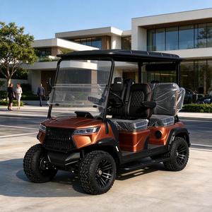 Voiturette de golf tout-terrain surélevée 4 places, buggy électrique, système de suspension indépendant fiable - Product Image 1