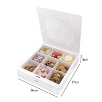 Boîte en papier avec logo personnalisé pour petites entreprises Boîtes en carton à pignon Emballage de qualité alimentaire d'expédition pour boîtes à gâteaux et à biscuits avec fenêtre