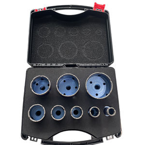 الملكي الصيني 8 قطعة الزجاج بلاط رخامي الجافة الماس 65 مللي متر هول المنشار فراغ صنع من النحاس الأساسية مجموعة لقمة مثقاب - Product Image 1