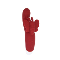 Schmetterlings-Vibrator für Klitoris und G-Punkt-Stimulation mit 10 Geschwindigkeiten, Starken Vibrationen, Doppelmotoren, Wasserdicht IPX7, Medizinisches Silikon