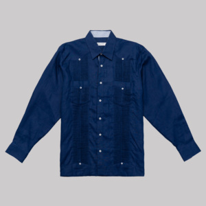 <span class=keywords><strong>Camisas</strong></span> Guayabera de un Solo Pecho y Cuatro Bolsillos <span class=keywords><strong>para</strong></span> Hombre, 100% Lino, <span class=keywords><strong>Camisas</strong></span> de Vestir Casuales de Verano, Manga Larga, Antiencogimiento, Servicio OEM - Product Image 2