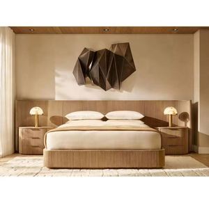 Base de Cama de Plataforma de Madera Maciza de Primera Calidad |   Cama Minimalista con Acabado Natural, Tamaño King/Queen |   Artesanía Pindel - Product Image 1