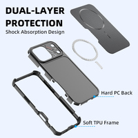 Funda Protectora Híbrida de TPU+PC Personalizada OEM, a Prueba de Golpes, con Protección en las Cuatro Esquinas, Compatible con Carga Inalámbrica