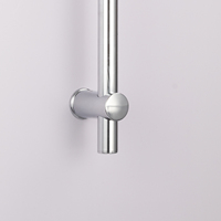 Colonne de douche en acier inoxydable résistant à la rouille, prix d'usine, ensemble moderne chromé avec barre de douche courte pour hôtels et appartements