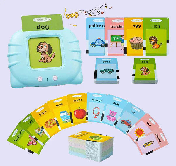 OVO Printing Talking Flash Cards for Children Autism Sensory Toys Learning Montessori Toys Speech Therapy Toys Educational