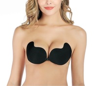 Soutien-gorge adhésif invisible sans armatures en silicone monobloc, effet push-up, accessoires de lingerie, soutien-gorge collant sans bretelles