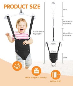 Sturdy <b>Baby</b> <b>Door</b> Jumper Safe Durable Doorway Jumper Adjustable Strap Portable <b>Baby</b> Indoor Toddler <b>Bouncers</b> with Secure Clamp - Product Image 5