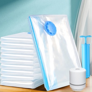 Set di stoccaggio ermetico con Logo personalizzato materiale <span class=keywords><strong>per</strong></span> animali domestici borsa piatta compressa da viaggio salvaspazio <span class=keywords><strong>pompa</strong></span> <span class=keywords><strong>per</strong></span> <span class=keywords><strong>vestiti</strong></span> - Product Image 1