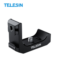 Support multifonctionnel en aluminium en forme de L avec interface griffe froide pour Insta360 X5 X4, filetage 1/4 pouce, base à dégagement rapide