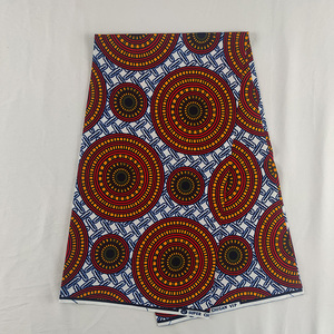 Tissu africain en coton ciré, imprimé style Ankara, simple, à personnaliser, bon marché, - Product Image 1