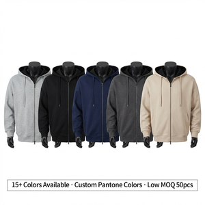 Sudadera con Capucha <span class=keywords><strong>de</strong></span> Forro Polar <span class=keywords><strong>de</strong></span> Primera Calidad, Personalizada, Estilo Urbano, para Hombre, Talla Grande, Cálida para Invierno, para Tiendas <span class=keywords><strong>de</strong></span> <span class=keywords><strong>Ropa</strong></span> Urbana y Hip Hop - Product Image 4